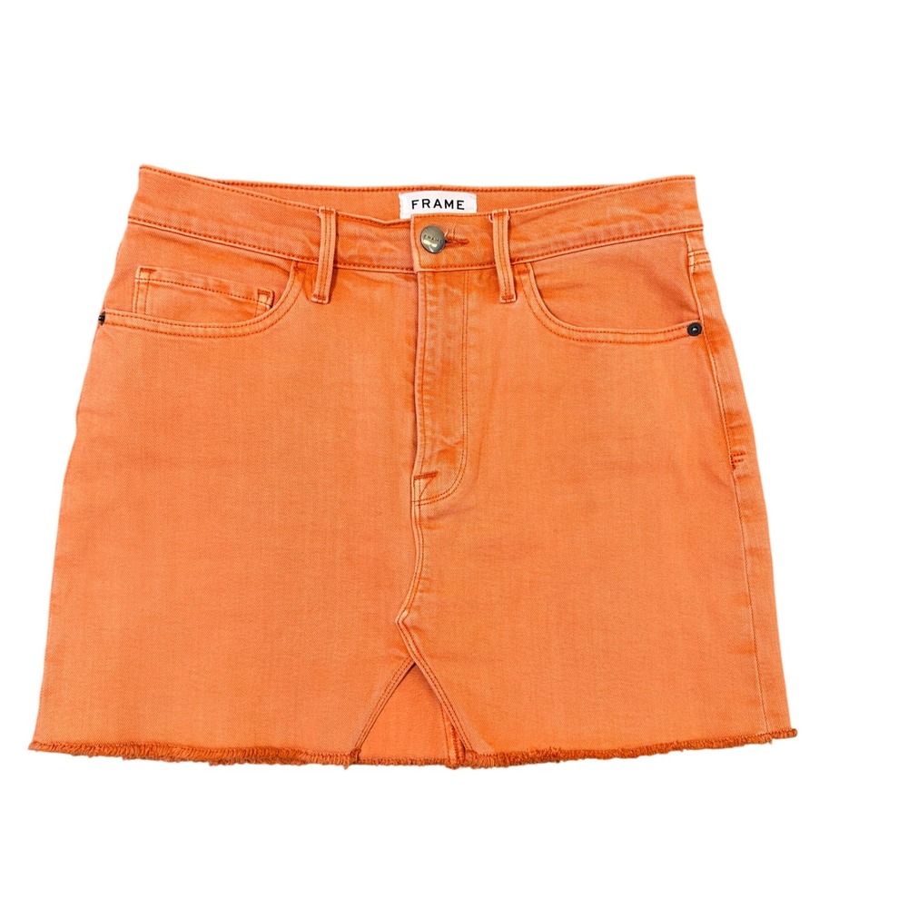 FRAME Denim Orange Crush Cotton Blend Jeans Size 27 LMSKSF009